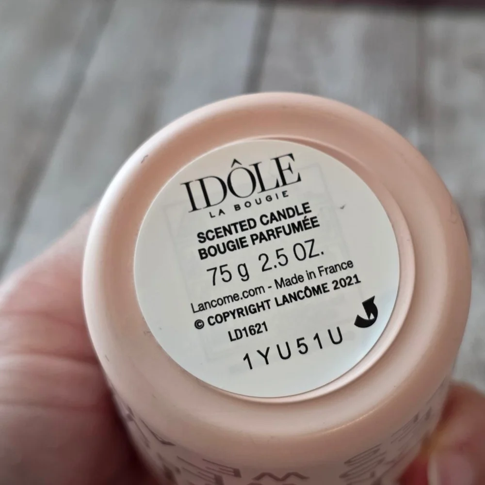 Lancôme Idôle Scented Candle Peach Gray